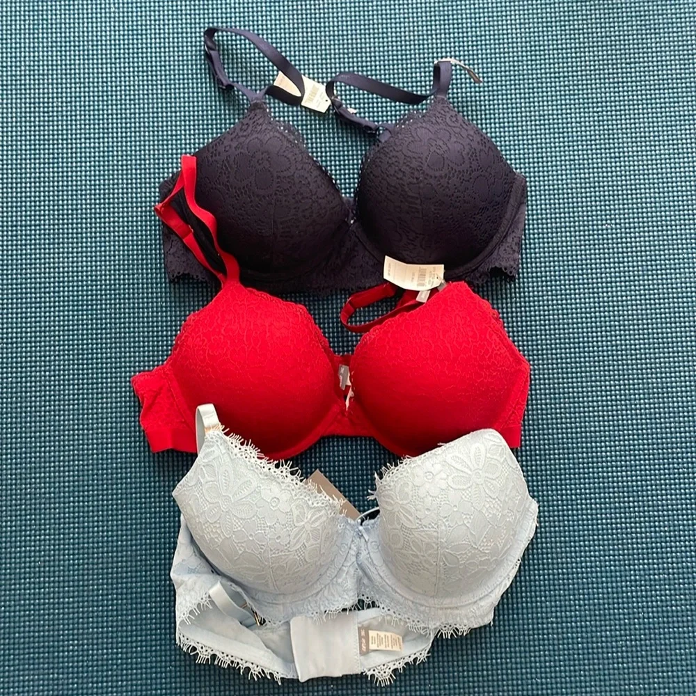 Brand New With Tags Aerie Push Up Bra Bundle - Picture 1 of 4